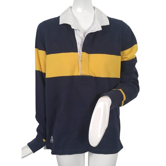 Rugby Ralph Lauren Tops - NEW Ralph Lauren Rugby Womens Rugby Shirt! Navy & Yellow Skull & Crossbones